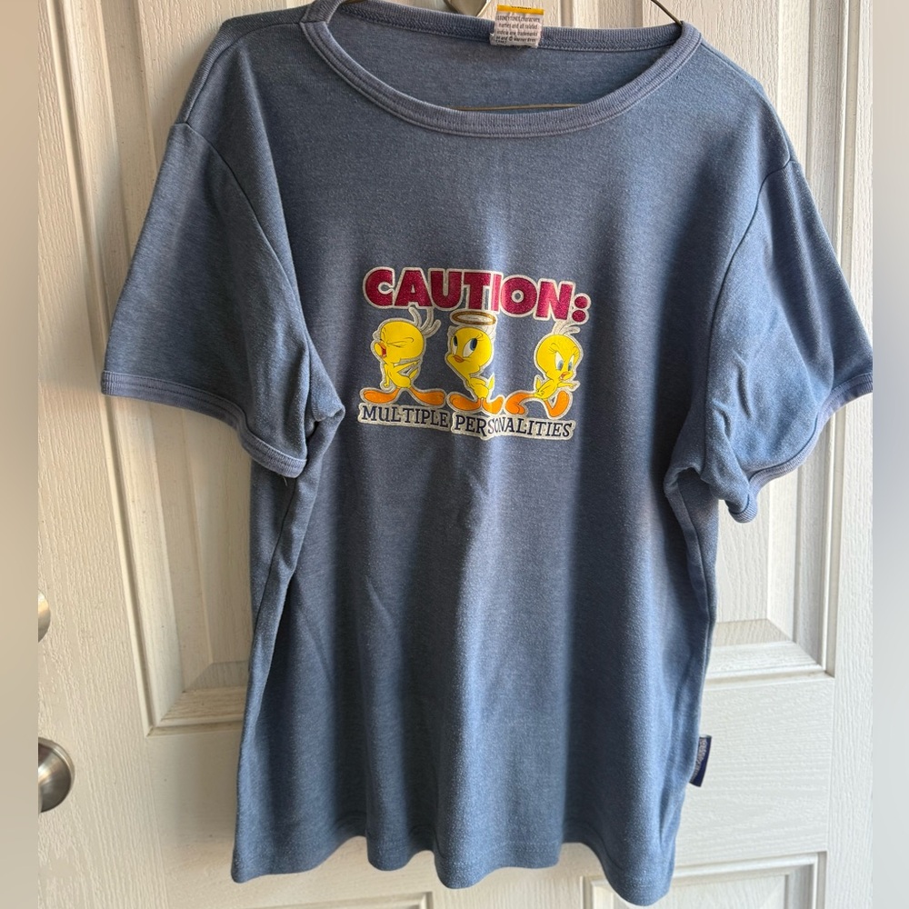 Warner Bros. Tweety Graphic Kids T-Shirt - Blue and Yellow